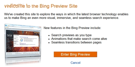 HTML5版Bing即将预览 或与IE9同时发布_www