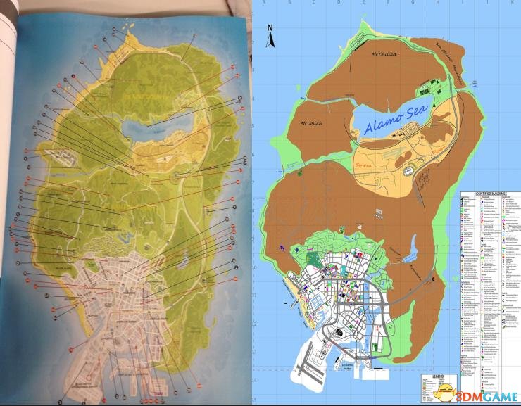 侠盗猎车5gta5 官方攻略本正式地图 基本确定图片
