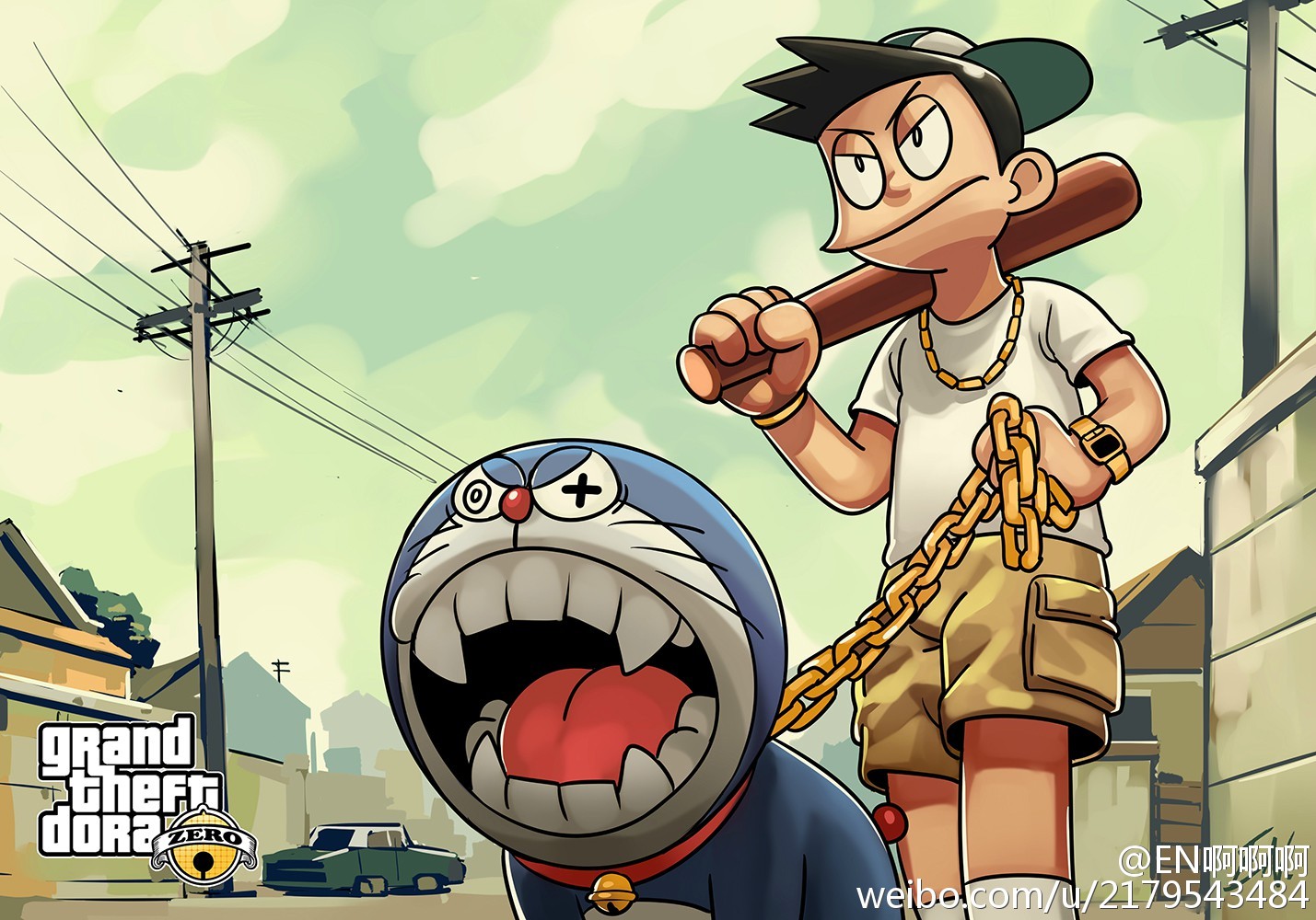 Doraemon Grand Theft Auto Video Game Art | Hypebeast
