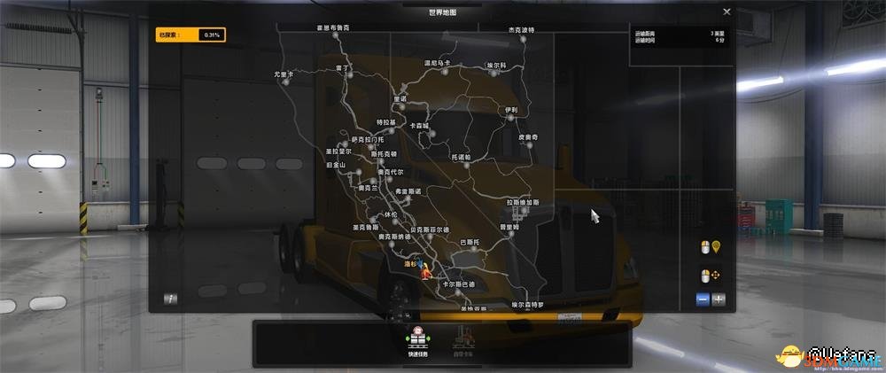 美国卡车模拟中文地图MOD美卡城市名中文M
