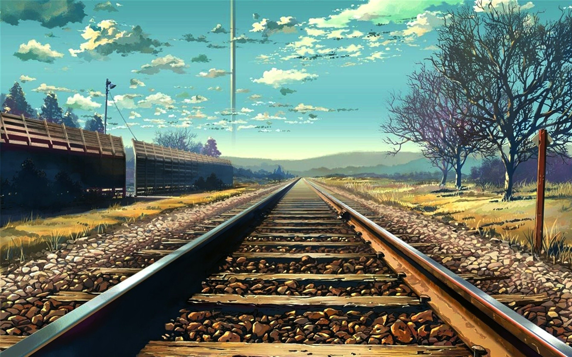 铁路唯美壁纸图片